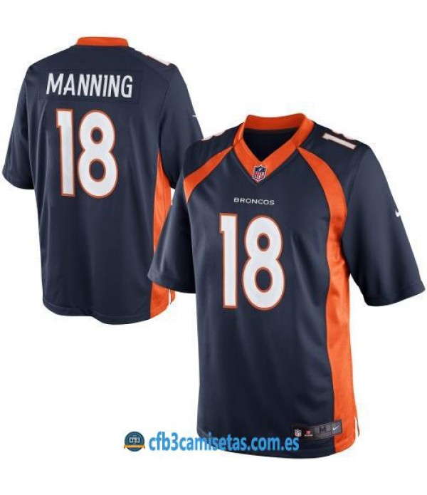 CFB3-Camisetas Peyton Manning Denver Broncos Blue