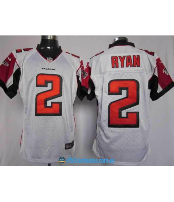 CFB3-Camisetas Ryan blanca Atlanta Falcons