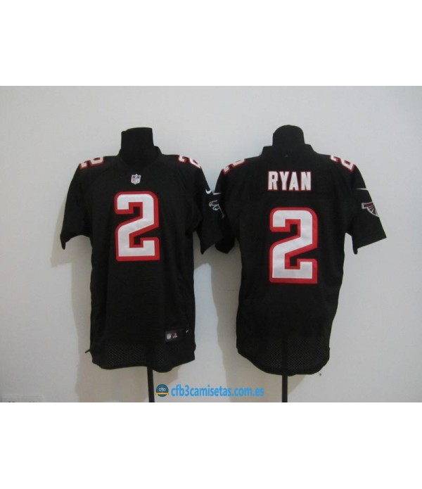 CFB3-Camisetas Ryan negra Atlanta Falcons