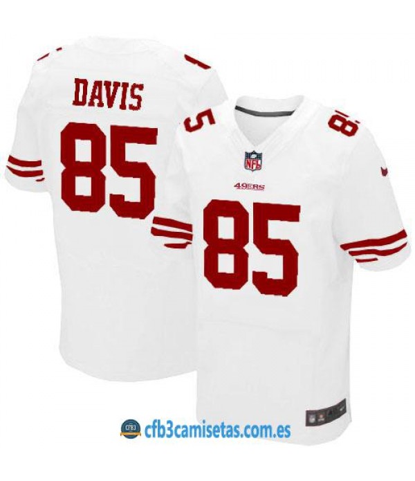 CFB3-Camisetas Vernon Davis San Francisco 49ers White