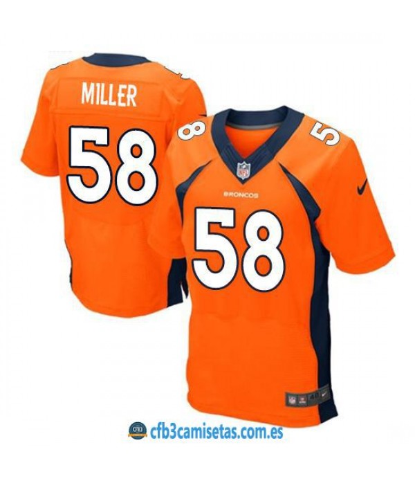 CFB3-Camisetas Von Miller Denver Broncos Orange