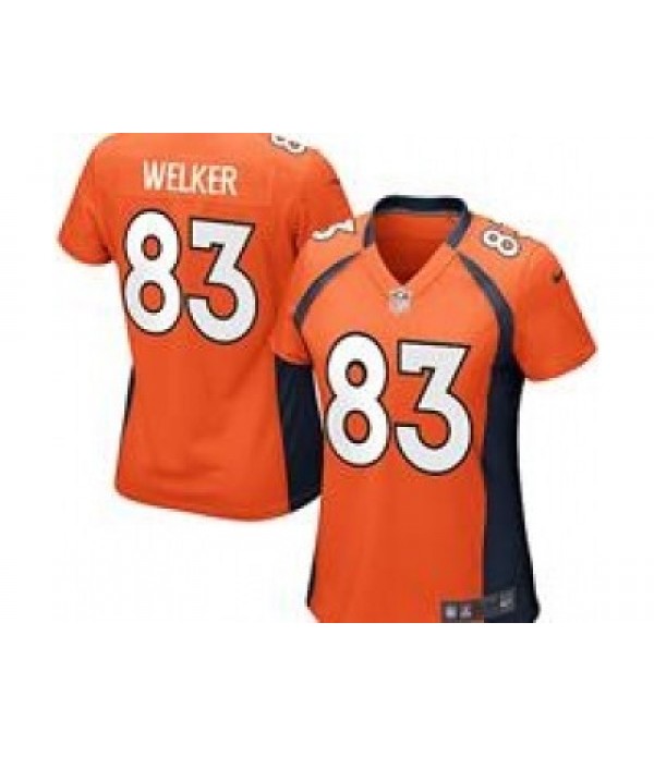 CFB3-Camisetas Wes Welker Denver Broncos Orange