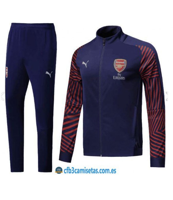 CFB3-Camisetas Chandal Arsenal 2018 2019 Azul