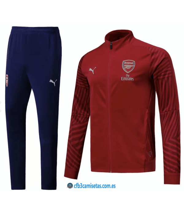 CFB3-Camisetas Chandal Arsenal 2018 2019 Rojo