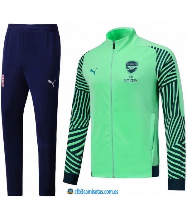 CFB3-Camisetas Chandal Arsenal 2018 2019 Verde