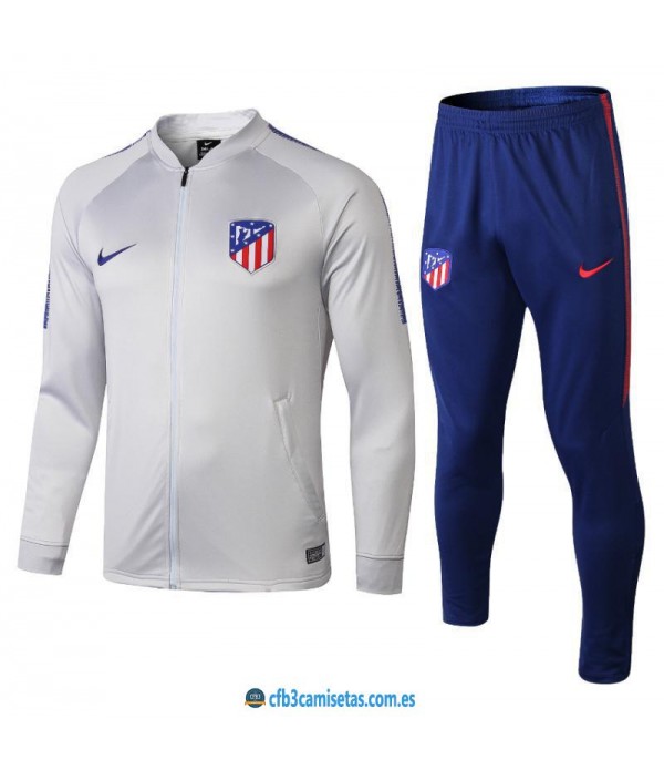 CFB3-Camisetas Chándal Atlético de Madrid Gris 2018 2019