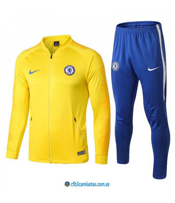 CFB3-Camisetas Chándal Chelsea 2018 2019 Amarillo