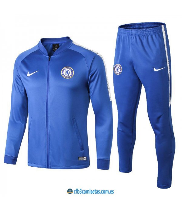 CFB3-Camisetas Chándal Chelsea 2018 2019 Azul