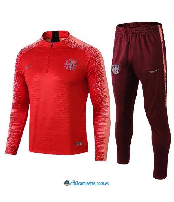 CFB3-Camisetas Chándal FC Barcelona 2018 2019 Rojo