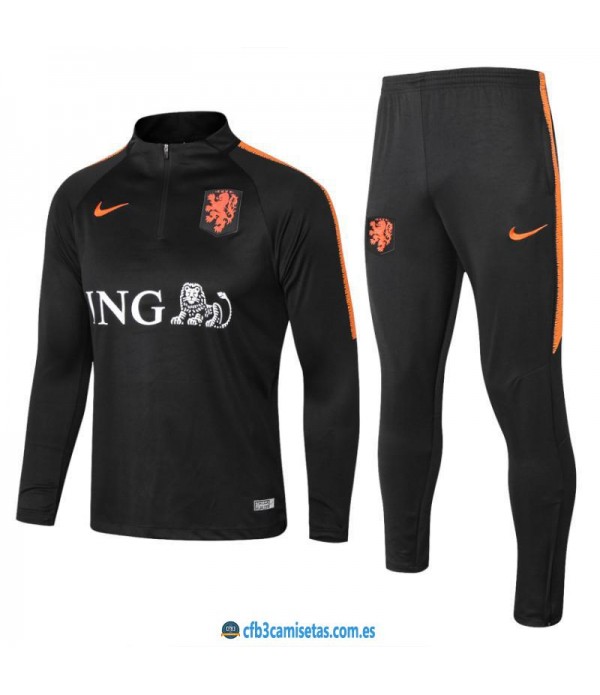 CFB3-Camisetas Chándal Holanda 2018 Sudadera