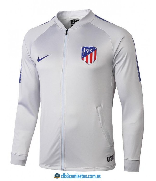 CFB3-Camisetas Chaqueta Atlético de Madrid Gris 2...