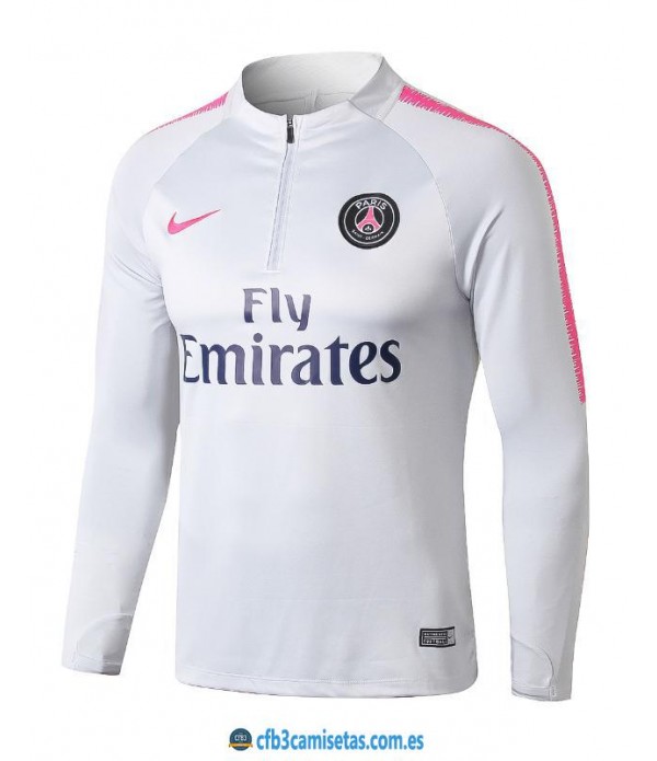 CFB3-Camisetas Sudadera PSG 2018/2019 White