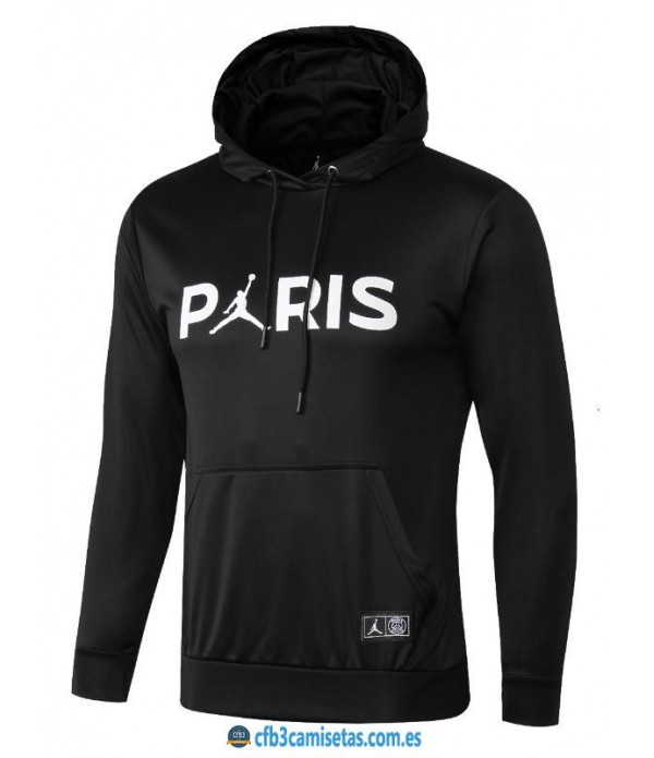 CFB3-Camisetas Sudadera PSG x Jordan 2018 2019 Negro