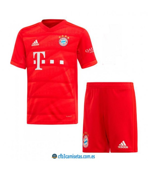 CFB3-Camisetas Bayern Munich 1a Equipación 2019 2020 Kit Junior