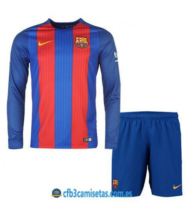 CFB3-Camisetas FC Barcelona 1ª Equipacion NIÑOS 16/17 ML