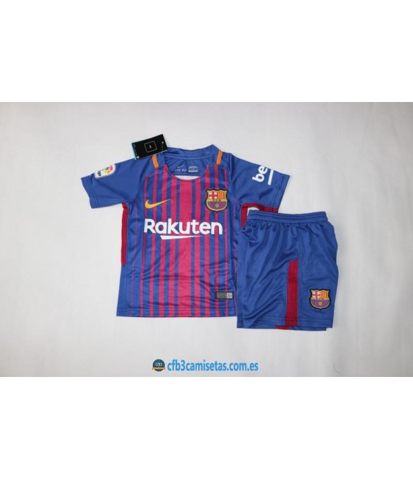 CFB3-Camisetas FC Barcelona 1ª Equipacion NIÑOS 17/18