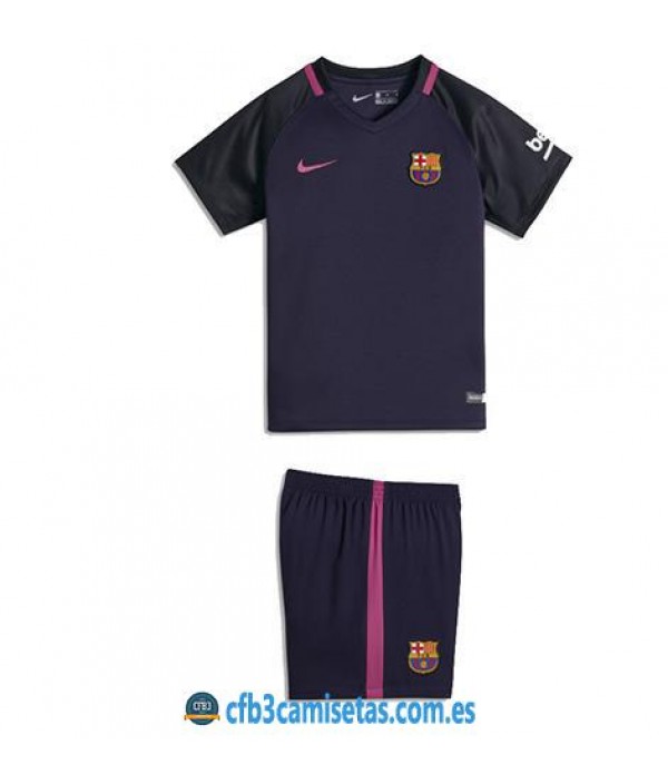 CFB3-Camisetas FC Barcelona 2ª Equipacion NIÑOS 16/17