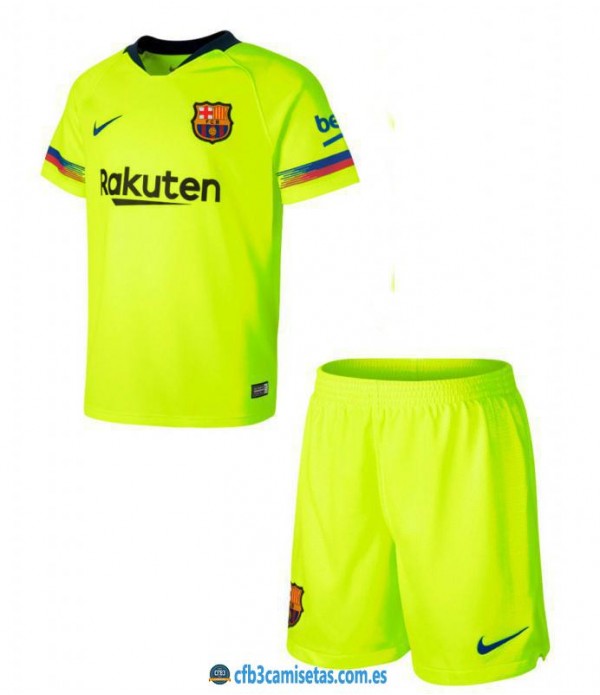 CFB3-Camisetas FC Barcelona 2ª Equipacion NIÑOS 18/19