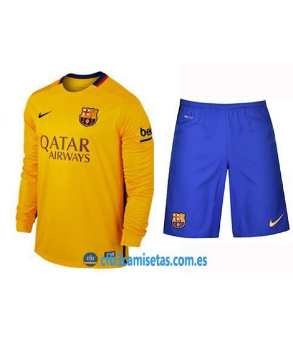 CFB3-Camisetas FC Barcelona 2ª EquipacionML NIÑOS 15/16