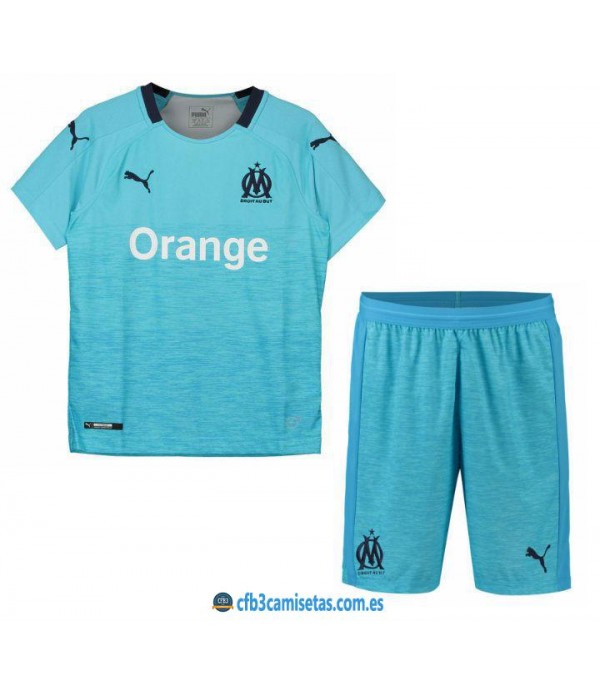 CFB3-Camisetas Kid Olympique Marsella 3ª 2018 2019 NIÑOS