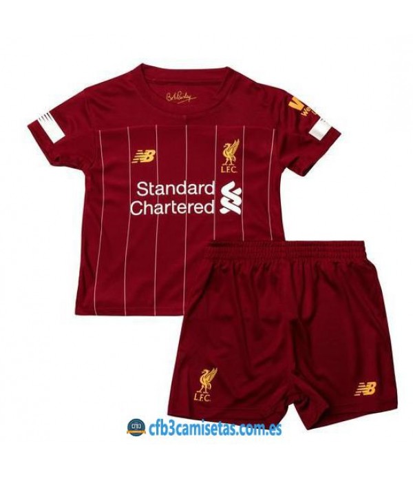 CFB3-Camisetas Liverpool 1a Equipación 2019 2020 Kit Junior