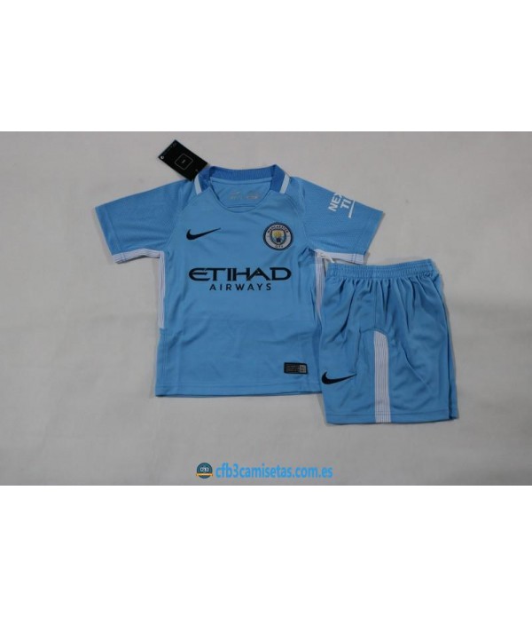 CFB3-Camisetas Manchester City 1ª Equipacion NIÑOS 17/18