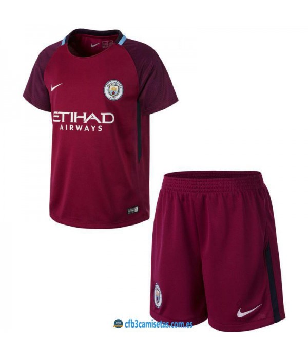 CFB3-Camisetas Manchester City 2ª Equipacion NIÑOS 17/18