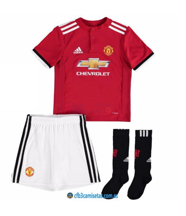 CFB3-Camisetas Manchester United 1ª Equipacion NIÑOS 17/18