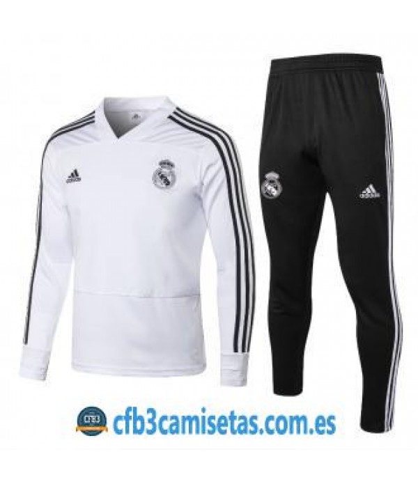 CFB3-Camisetas Chándal Real Madrid 2018 2019