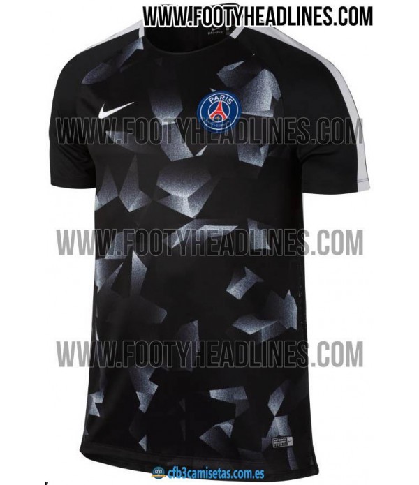 CFB3-Camisetas Camiseta PSG Pre Partido 2018 UCL