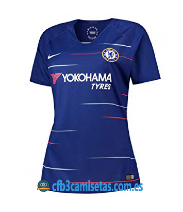 CFB3-Camisetas Chelsea 1ª Equipación 2018/2019 MUJER