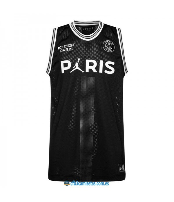 CFB3-Camisetas Jordan x PSG Flight Black