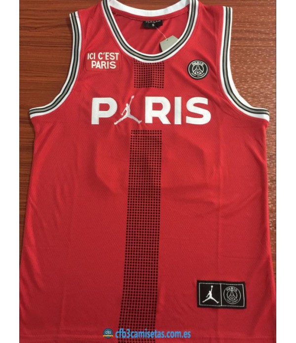 CFB3-Camisetas Jordan x PSG Flight Red