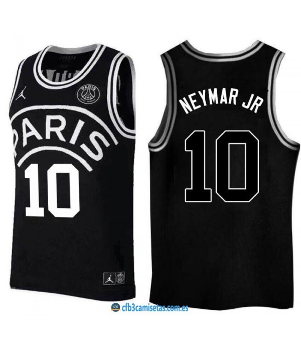 CFB3-Camisetas Neymar Jr 10 Jordan x PSG Flight Bl...