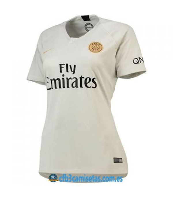 CFB3-Camisetas PSG 2a Equipación 2018 2019 MUJER