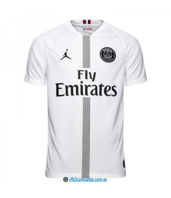 CFB3-Camisetas PSG x Jordan 3a Blanca 2018 2019