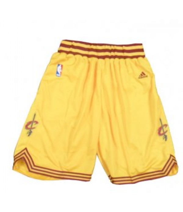 CFB3-Camisetas Pantalones Cleveland Cavaliers Amarillos