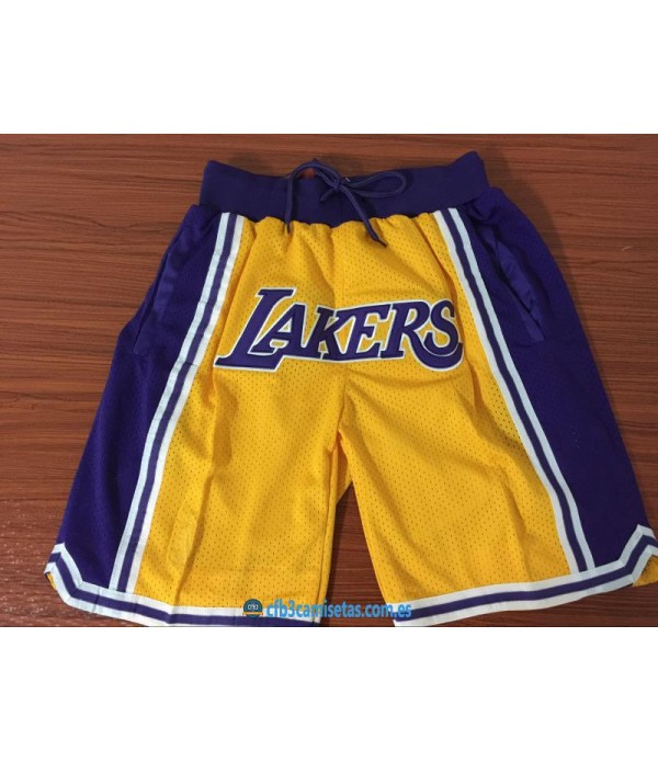 CFB3-Camisetas Pantalones LA Lakers JUST DON