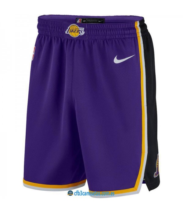 CFB3-Camisetas Pantalones Los Angeles Lakers 2018 2019 Statement