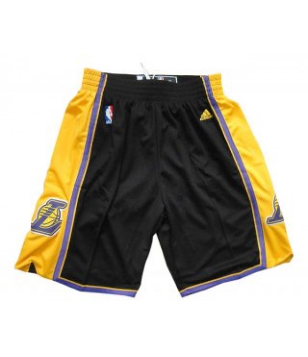 CFB3-Camisetas Pantalones Los Angeles Lakers Negro