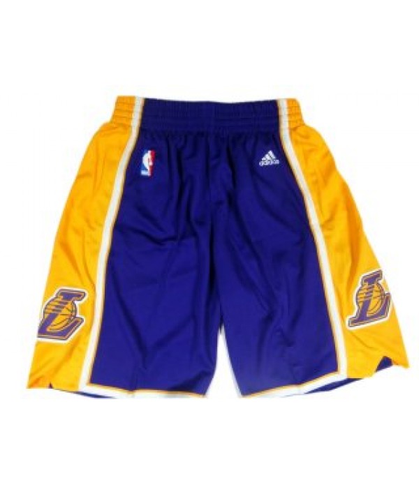 CFB3-Camisetas Pantalones Los Angeles Lakers Púrp...