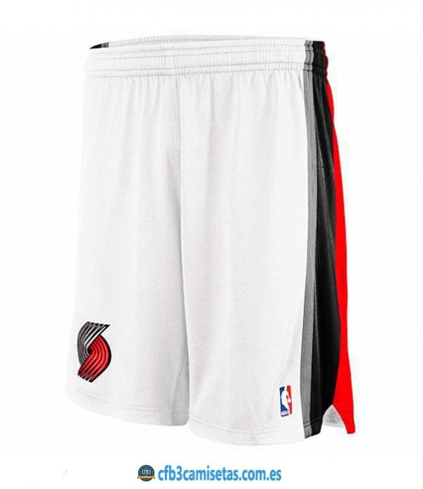 CFB3-Camisetas Pantalones Portland Trailblazers Blanco