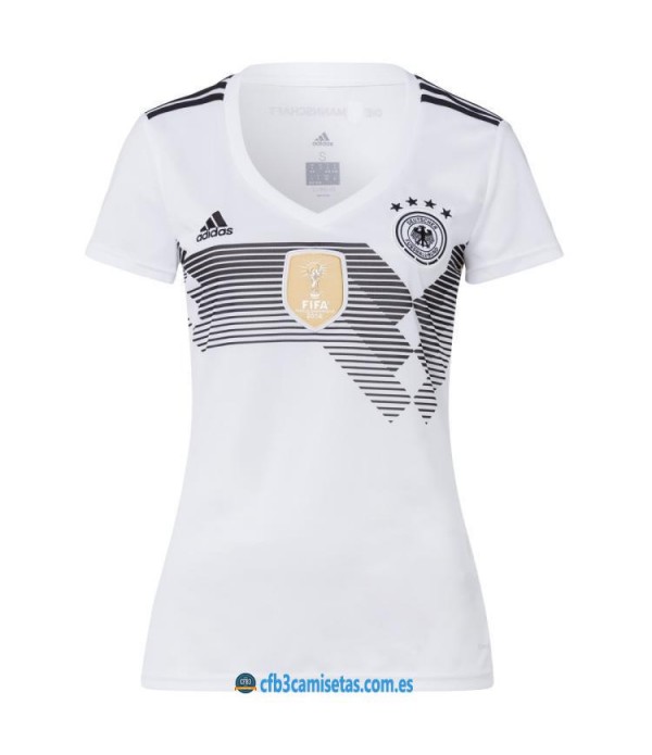 CFB3-Camisetas Alemania 1ª Equipación 2018 MUJER