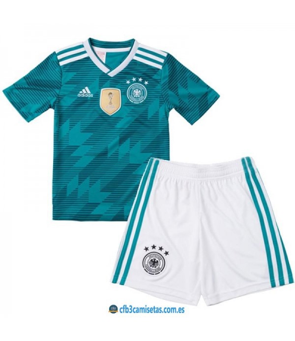 CFB3-Camisetas Alemania 2ª equipacion Mundial 2018 NIÑOS