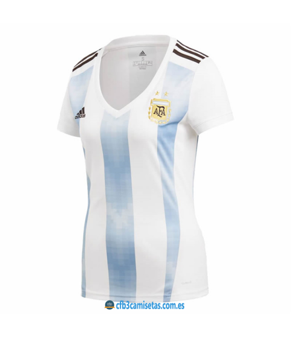 CFB3-Camisetas Argentina 1ª Equipación 2018 MUJE...