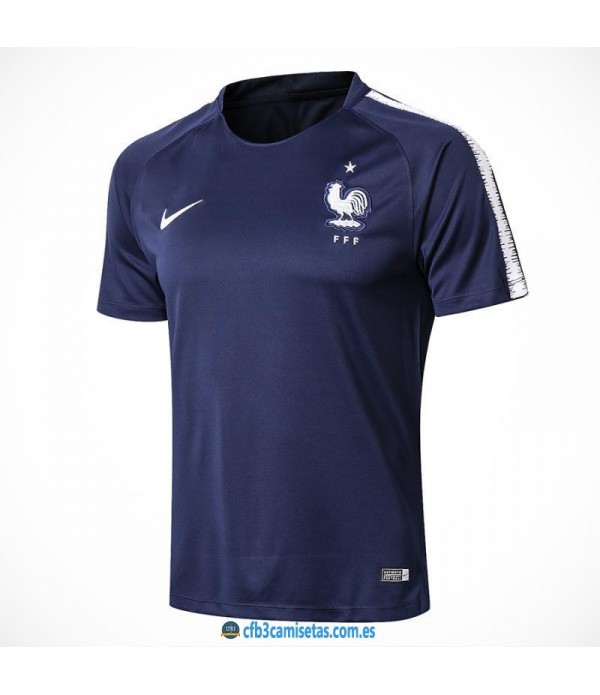 CFB3-Camisetas Camiseta Entrenamiento Francia 2018 Azul