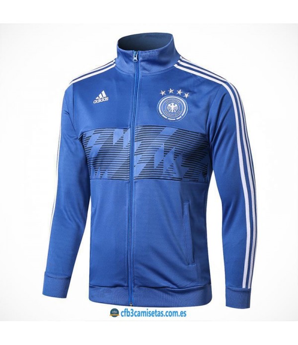 CFB3-Camisetas Chaqueta Alemania 2018 Azul