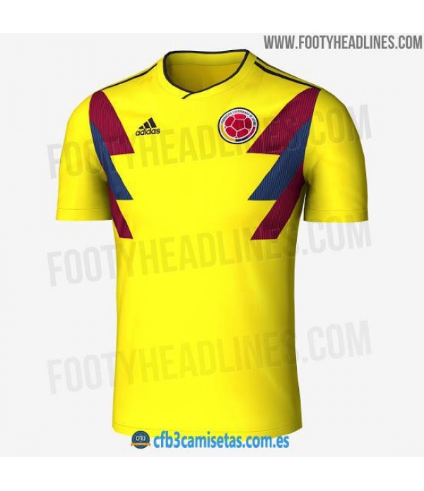 CFB3-Camisetas Colombia 1ª Equipación 2018