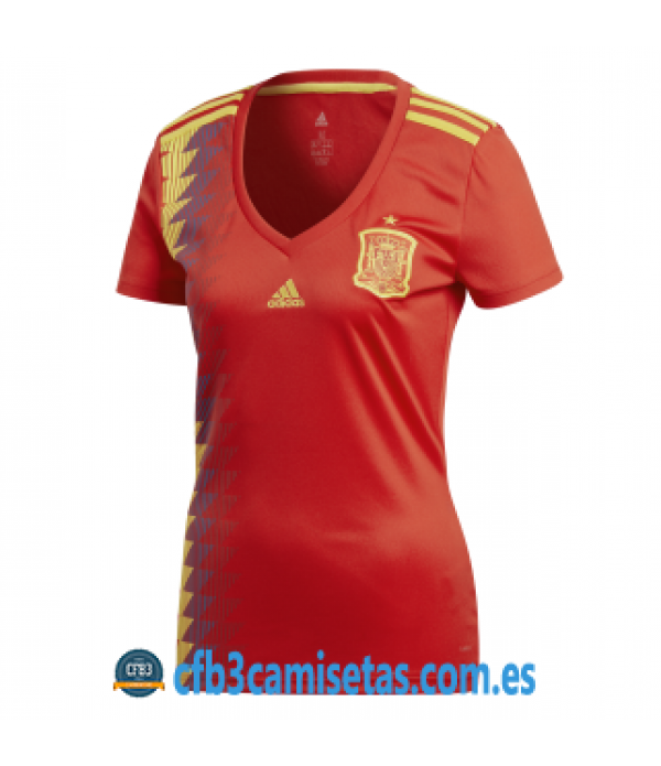 CFB3-Camisetas España 1ª Equipación 2018 MUJER