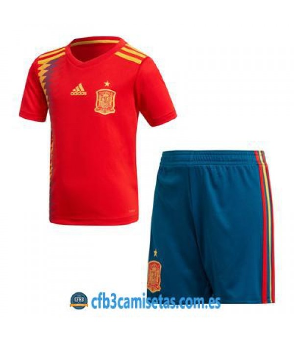 CFB3-Camisetas España 1ª equipacion Mundial 2018 NIÑOS